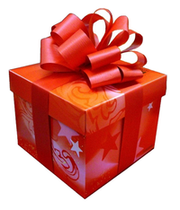 pacco di natale rosso